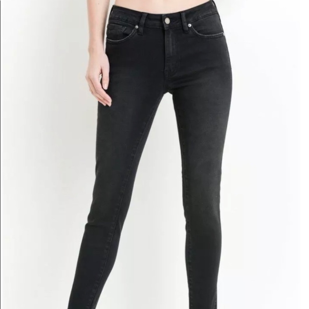 Just black denim jeans
